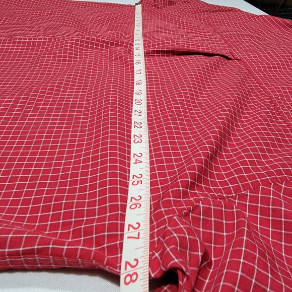 Chaps Easy Care Red & White Button Down Shirt Men's Size XXL - Picture 4 of 15